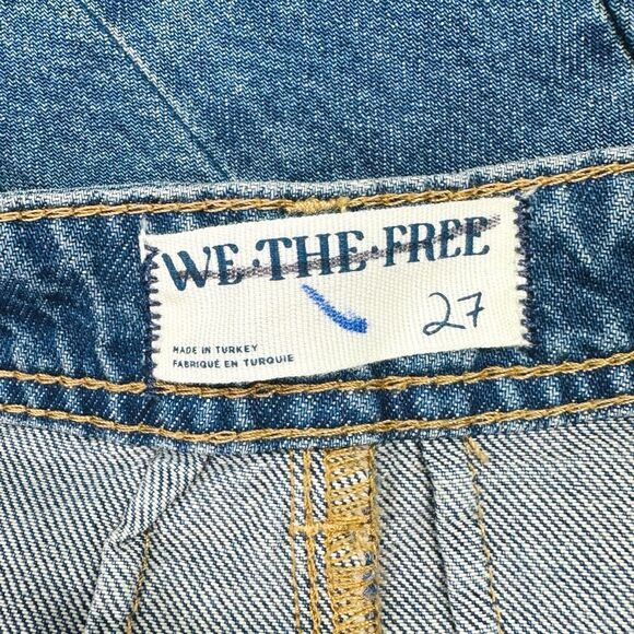We The Free x Free People Equinox Denim Wide Leg Trouser Jeans - Size 27 - Picture 6 of 7
